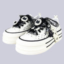 Dark Romance Polka Dot Cat Platform Sneakers – Women's Bunny Bobo's House US 5 | EU 35 