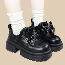 Dark Star Bow Chunky Platform Oxford Shoes - Women's Bat Bobo's House 