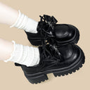 Dark Star Bow Chunky Platform Oxford Shoes - Women's Bat Bobo's House 