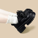 Dark Star Bow Chunky Platform Oxford Shoes - Women's Bat Bobo's House 