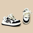 Dino Rawr Black and White Casual Sneakers – Unisex Dinosaur Bobo's House 