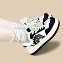 Dino Rawr Black and White Casual Sneakers – Unisex Dinosaur Bobo's House 