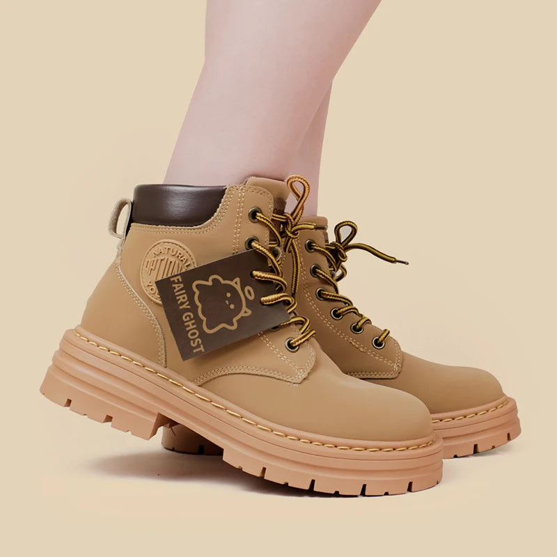 Fairy Ghost Brown Utility Boots - Women&#39;s Bobo&#39;s House 