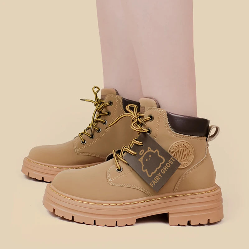 Fairy Ghost Brown Utility Boots - Women&#39;s Bobo&#39;s House 