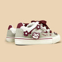 Fortune Chubby Neko Floral Low Top Mesh Sneakers - Unisex Cat Bobo's House 