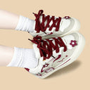 Fortune Chubby Neko Floral Low Top Mesh Sneakers - Unisex Cat Bobo's House 