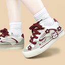 Fortune Chubby Neko Floral Low Top Mesh Sneakers - Unisex Cat Bobo's House 
