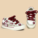 Fortune Chubby Neko Floral Low Top Mesh Sneakers - Unisex Cat Bobo's House 
