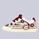 Fortune Chubby Neko Floral Low Top Mesh Sneakers - Unisex Cat Bobo's House M 3 | W 5 | EU 35 