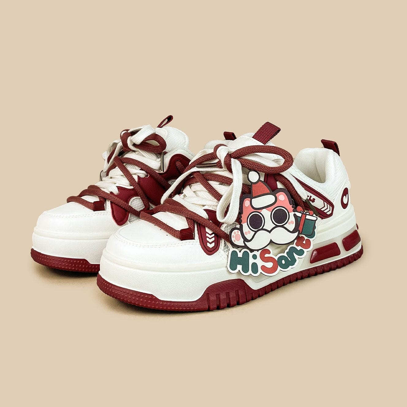 Friendly Ghost Chunky Casual Red Sneakers - Unisex (Copy) Ghost Bobo's House M 3 | W 5 | EU 35 
