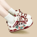 Friendly Ghost Chunky Casual Red Sneakers - Unisex (Copy) Ghost Bobo's House 