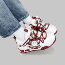 Friendly Ghost Chunky Casual Red Sneakers - Unisex Ghost Bobo's House 