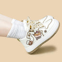 Frosted Fawn Winter Chunky Mid Top Shoes - Unisex Reindeer Bobo's House 