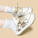 Frosted Fawn Winter Chunky Mid Top Shoes - Unisex Reindeer Bobo's House 