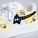 Hand Painted Buzzley the Bumblebee Butter Yellow Sneakers - Unisex Bobo's House 
