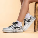 Hand Painted Kawaii Cat Casual White Shoes - Unisex Cat Bobo's House 