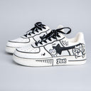Hand Painted Kawaii Cat Casual White Shoes - Unisex Cat Bobo's House 