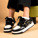 Happy Heart 'n Sole Black Casual Sneakers - Unisex 0 Bobo's House 