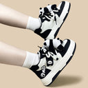 Happy Panda Plush Chunky Mid Top Shoes – Women's Bear Bobo's House 