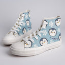 Haru the Penguin High Top Canvas Shoes - Unisex Bobo's House 