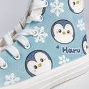 Haru the Penguin High Top Canvas Shoes - Unisex Bobo's House 