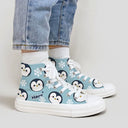 Haru the Penguin High Top Canvas Shoes - Unisex Bobo's House 