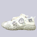 Haru the Penguin Kawaii Cream Chunky Sneakers – Women's Penguin Bobo's House 