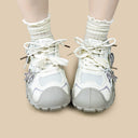 Haru the Penguin Kawaii Cream Chunky Sneakers – Women's Penguin Bobo's House 