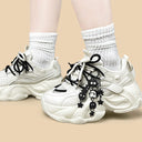 Haunted Ghost Charm Dark Kawaii Chunky Sneakers – Unisex Floral Bobo's House 