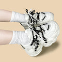 Haunted Ghost Charm Dark Kawaii Chunky Sneakers – Unisex Floral Bobo's House 