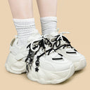 Haunted Ghost Charm Dark Kawaii Chunky Sneakers – Unisex Floral Bobo's House 