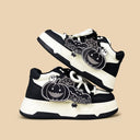Haunted Kawaii Pumpkin Mid Top Shoes - Unisex Ghost Bobo's House 