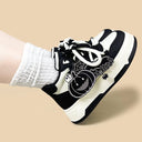 Haunted Kawaii Pumpkin Mid Top Shoes - Unisex Ghost Bobo's House 