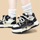 Haunted Kawaii Pumpkin Mid Top Shoes - Unisex Ghost Bobo's House 