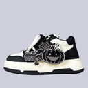 Haunted Kawaii Pumpkin Mid Top Shoes - Unisex Ghost Bobo's House 