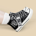 Hi Mummy Black High Top Canvas Shoes - Unisex Mummy Bobo's House 