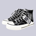 Hi Mummy Black High Top Canvas Shoes - Unisex Mummy Bobo's House 