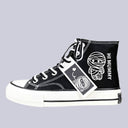 Hi Mummy Black High Top Canvas Shoes - Unisex Mummy Bobo's House M 3 | W 5 | EU 35 