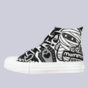 Hi Mummy Graphic High Top Canvas Shoes - Unisex Mummy Bobo's House M 3 | W 5 | EU 35 