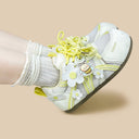 Honey Buzzley Bumblebee White Mesh Sneakers – Women’s Bumblebee Bobo's House 