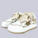 Hungry Neko Mocha Chunky Mid Top Shoes - Women's Cat Bobo's House 