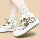 Hungry Neko Mocha Chunky Mid Top Shoes - Women's Cat Bobo's House 