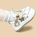 Hungry Neko Mocha Chunky Mid Top Shoes - Women's Cat Bobo's House 