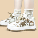 Hungry Neko Mocha Chunky Mid Top Shoes - Women's Cat Bobo's House 