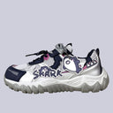 Kabbu Sharku Metallic Silver Chunky Sneakers - Women's Shark Bobo's House 