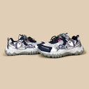 Kabbu Sharku Metallic Silver Chunky Sneakers - Women's Shark Bobo's House 