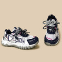 Kabbu Sharku Metallic Silver Chunky Sneakers - Women's Shark Bobo's House 