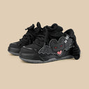Kawaii Bat Midnight Black Chunky Shoes - Unisex Bat Bobo's House 