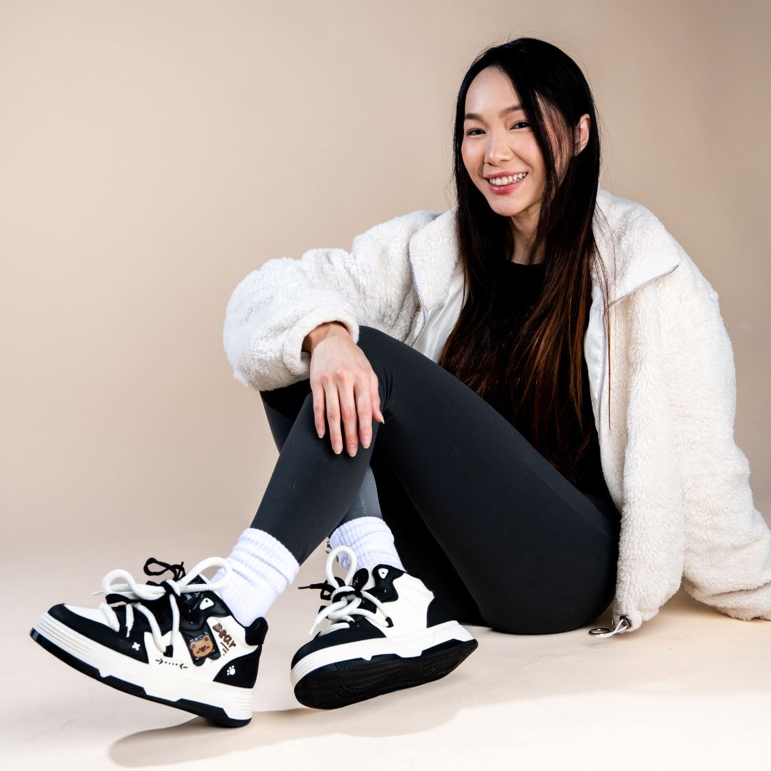 Kawaii Bear Chunky Mid Top Shoes - Women&#39;s Bobo&#39;s House 