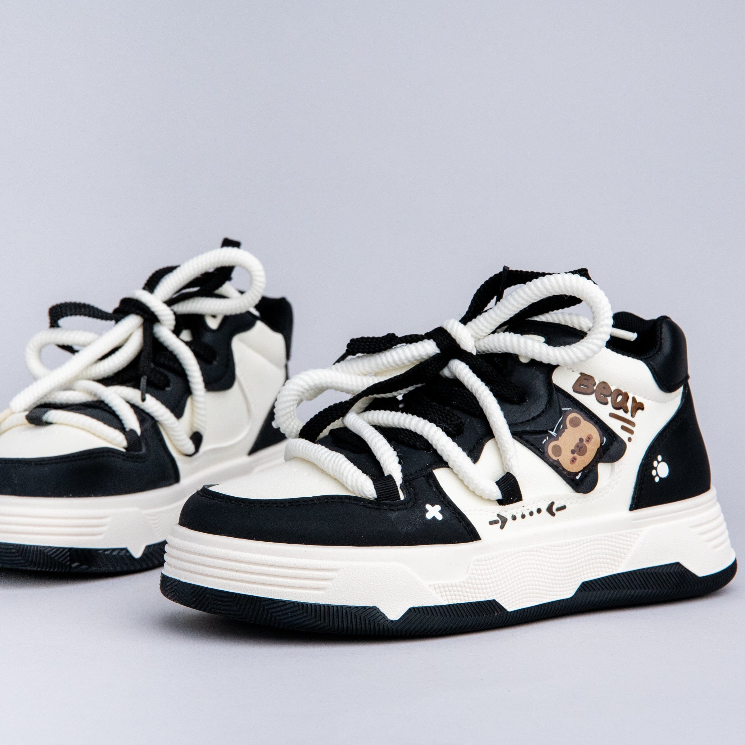 Kawaii Bear Chunky Mid Top Shoes - Women's – Bobo's House